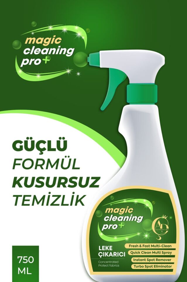 AYŞE DİDEM ÇAKICI Magic Cleaning Pro Zorlu Lekelere Karşı Ultra Etkili Leke Çıkarıcı Sprey 750 ml